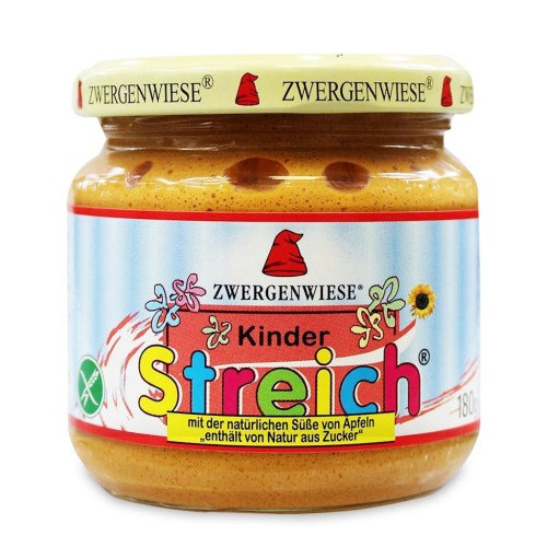 16387PASTA SŁONECZNIKOWA DLA DZIECI BEZGLUTENOWA BIO 180 g - ZWERGENWIESE-1