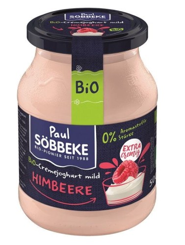16432JOGURT MALINOWY (7,5 % TŁUSZCZU W MLEKU) BIO 500 g (SŁOIK) - SOBBEKE-1