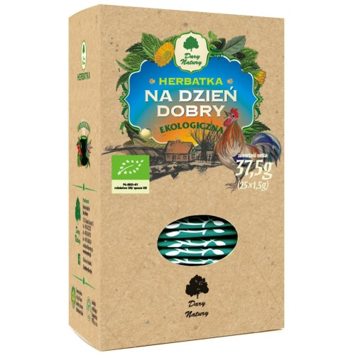16439HERBATKA NA DZIEŃ DOBRY BIO (25 x 1,5 g) - DARY NATURY-1