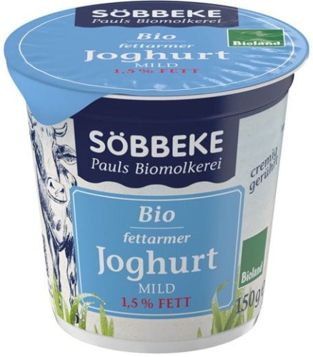 16464JOGURT NATURALNY (1,5 % TŁUSZCZU W MLEKU) BIO 150 g - SOBBEKE-1