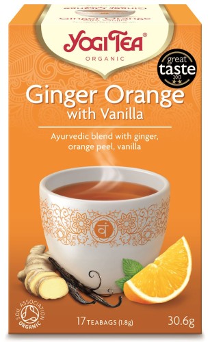 16562HERBATKA IMBIROWO - POMARAŃCZOWA Z WANILIĄ (GINGER ORGANGE WITH VANILLA) BIO (17 x 1,8 g) 30,6 g - YOGI TEA-1