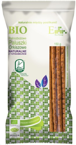 16684PALUSZKI ORKISZOWE PEŁNOZIARNISTE NATURALNE Z TOPINAMBUREM BIO 150 g - ENVOY-1