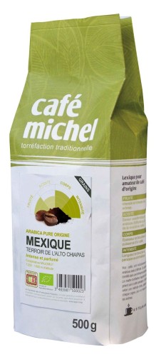 16752KAWA ZIARNISTA ARABICA 100% MEKSYK BIO 500 g - CAFE MICHEL-1