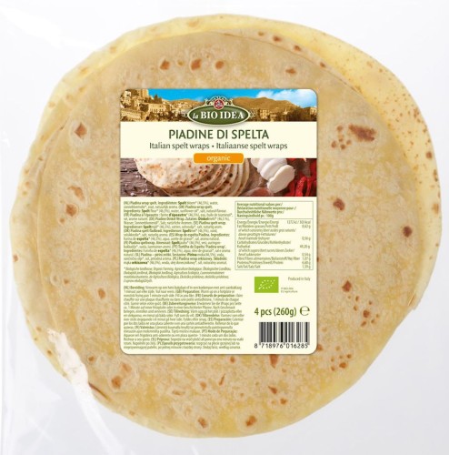 16778TORTILLA ORKISZOWA PIADINA BIO 260 g - LA BIO IDEA-1