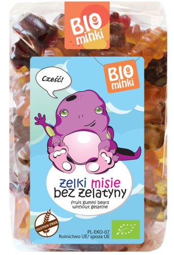 16785ŻELKI (MISIE) BEZ ŻELATYNY BEZGLUTENOWE BIO 400 g - BIOMINKI-1