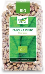 FASOLKA PINTO BIO 400 g jest źródłem błonnika pokarmowego, molibdenu, kwasu foliowego
