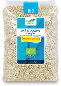 RYŻ BRĄZOWY OKRĄGŁY BIO 1 kg reguluje rytm wypróżnień