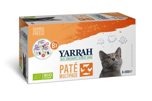 16804(DLA KOTA) MULTIPACK PASZTET BIO (8 x 100 g) 800 g - YARRAH-1