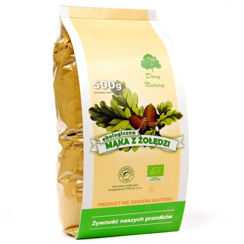 16882MĄKA Z ŻOŁĘDZI BEZGLUTENOWA BIO 500 g - DARY NATURY-1