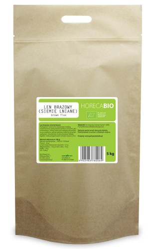 16995LEN BRĄZOWY (SIEMIĘ LNIANE) BIO 5 kg - HORECA-1