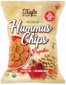 CHIPSY Z CIECIERZYCY PAPRYKOWE BEZGLUTENOWE BIO 75 g - TRAFO