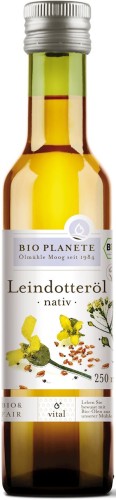 17005OLEJ Z LNIANKI (RYDZOWY) TŁOCZONY NA ZIMNO BIO 250 ml - BIO PLANETE-1