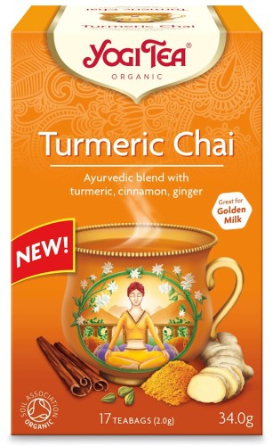 17064HERBATKA ZŁOTY CHAI Z KURKUMĄ (TURMERIC CHAI) BIO (17 x 2 g) 34 g - YOGI TEA-1