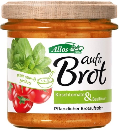 17134PASTA KREMOWA Z POMIDORAMI CHERRY I BAZYLIĄ BEZGLUTENOWA BIO 140 g - ALLOS-1