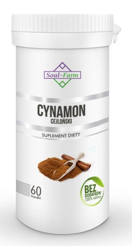 17159CYNAMON CEJLOŃSKI EKSTRAKT 60 KAPSUŁEK (400 mg) - SOUL FARM-1