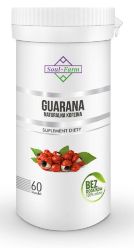 17162GUARANA EKSTRAKT 60 KAPSUŁEK (500 mg) - SOUL FARM-1