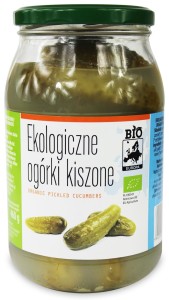 OGÓRKI KISZONE BIO 820 g (460 g) wzmacniają odporność wspomagają trawienie