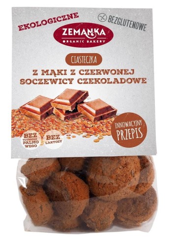 17380CIASTKA Z MĄKI Z CZERWONEJ SOCZEWICY CZEKOLADOWE BEZGLUTENOWE BIO 100 g - ZEMANKA-1