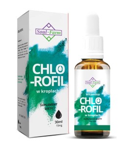 CHLOROFIL W KROPLACH 30 ml oczyszcza przewód pokarmowy z toksyn