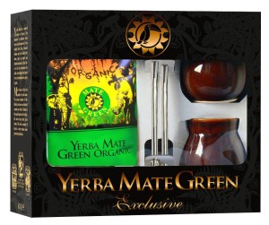 ZESTAW DLA DWOJGA YERBA MATE BIO 400 g, 2 x MATERO, 2 x BOMBILLA - ORGANIC MATE GREEN
