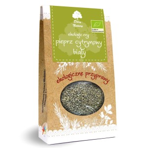 PIEPRZ BIAŁY CYTRYNOWY BIO 50 g połączenie pieprzu białego z kwaskiem cytrynowym 