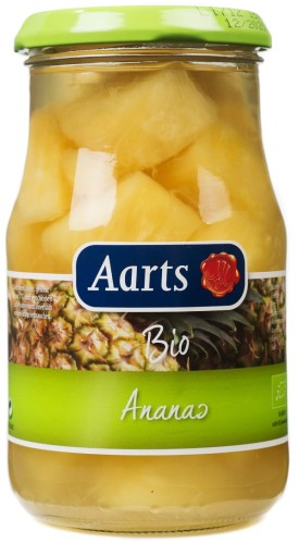 17511ANANAS KAWAŁKI W ZALEWIE BIO 350 g (190 g) - AARTS-1
