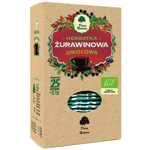 17578HERBATKA ŻURAWINOWA BIO (25 x 2,5 g) - DARY NATURY-1