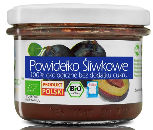 17610POWIDEŁKO ŚLIWKOWE B/C 180 g - BIO FOOD-1