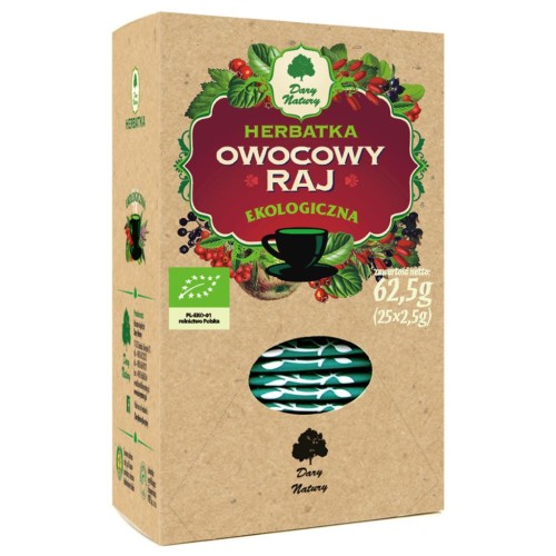 17636HERBATKA OWOCOWY RAJ BIO (25 x 2,5 g) - DARY NATURY-1