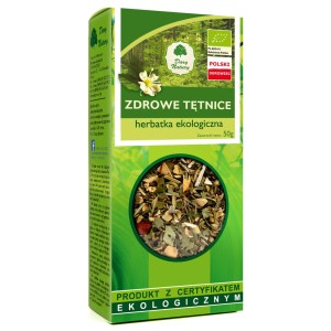 HERBATKA ZDROWE TĘTNICE BIO 50 g obniża cholesterol