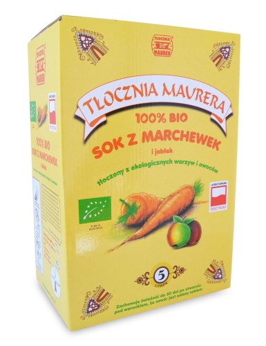 17791SOK MARCHEWKOWY Z JABŁKIEM NFC BIO 5 L - TŁOCZNIA MAURERA-1