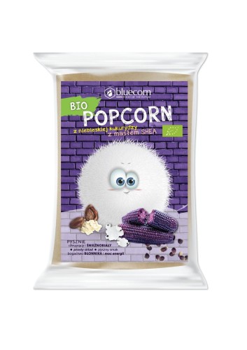 17799POPCORN Z NIEBIESKIEJ KUKURYDZY Z MASŁEM SHEA I SOLĄ DO PRZYGOTOWANIA W MIKROFALÓWCE BEZGLUTENOWY BIO 100 g - POPCROP-1