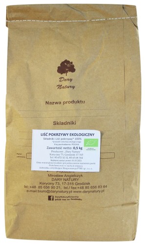 17819LIŚĆ POKRZYWY BIO 500 g - HORECA (DARY NATURY)-1