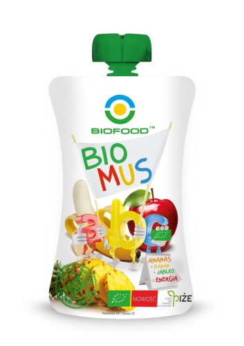 18037MUS ANANASOWO - BANANOWO - JABŁKOWY BIO 90 g - BIO FOOD-1