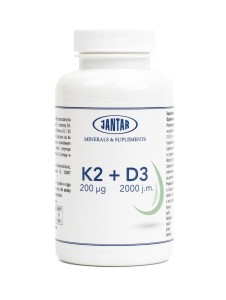 WITAMINA K2 + D3 90 KAPSUŁEK przyczynia się do zdrowia naszych kości, serca i układu krążenia