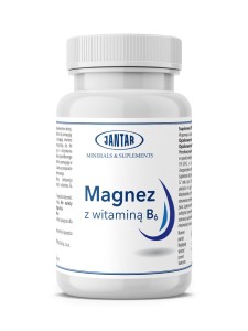 MAGNEZ Z WITAMINĄ B6 90 KAPSUŁEK Odpowiada za poziom pobudliwości nerwowo-mięśniowej
