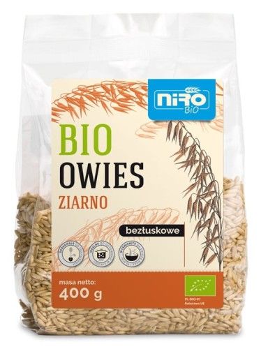 18172OWIES ZIARNO BEZŁUSKOWE BIO 400 g - NIRO-1