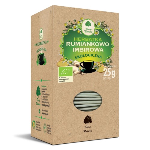 18415HERBATKA RUMIANKOWO - IMBIROWA BIO (25 x 1 g) - DARY NATURY-1