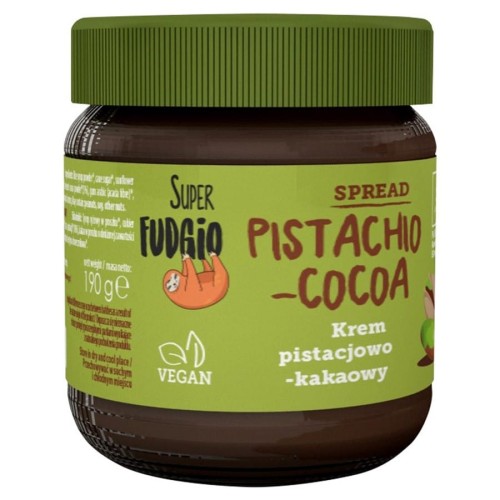18636KREM PISTACJOWO - KAKAOWY BEZGLUTENOWY BIO 190 g - ME GUSTO (SUPER FUDGIO)-1