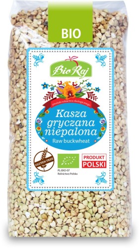 18830KASZA GRYCZANA NIEPALONA BEZGLUTENOWA BIO 500 g - BIO RAJ-1