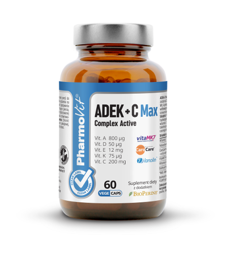 18937WITAMINY ADEK + WITAMINA C COMPLEX 60 KAPSUŁEK 21,2 g - PHARMOVIT (CLEAN LABEL)-1