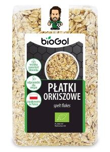PŁATKI ORKISZOWE BIO 300 g poprawiają zdrowie i samopoczucie