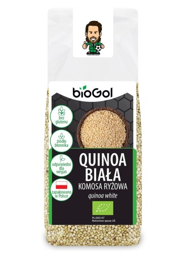 18987QUINOA BIAŁA (KOMOSA RYŻOWA) BEZGLUTENOWA BIO 250 g - BIOGOL-1