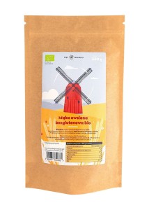 MĄKA OWSIANA BIO 500 g posiada wysoki pozim białka i błonnika bogata w witaminy z grupy B