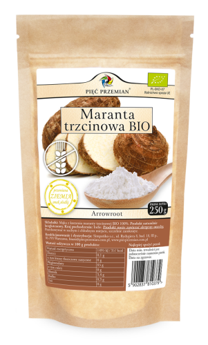 19009MARANTA TRZCINOWA BEZGLUTENOWA BIO 250 g - PIĘĆ PRZEMIAN-1