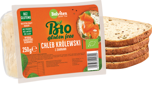 19015CHLEB KRÓLEWSKI Z ZIARNAMI BEZGLUTENOWY BIO 250 g - BALVITEN-1