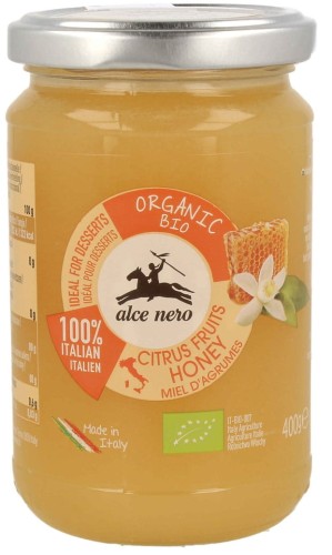 19109MIÓD NEKTAROWY Z KWIATÓW CYTRUSOWYCH BIO 400 g - ALCE NERO-1