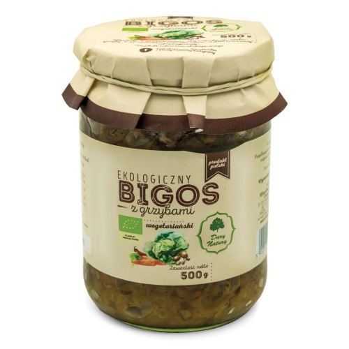 19376BIGOS WEGETARIAŃSKI Z GRZYBAMI BIO 500 g - DARY NATURY-1